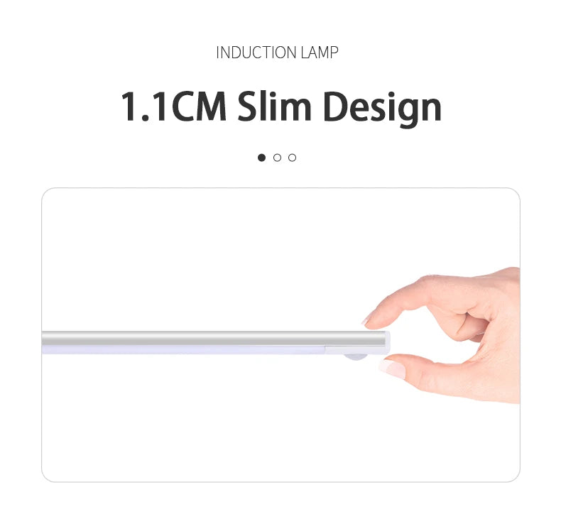 Motion Sensor Light Wireless LED Night Light USB Rechargeable Night Lamp Cabinet Wardrobe Lamp Under Backlight For Kitchen Led