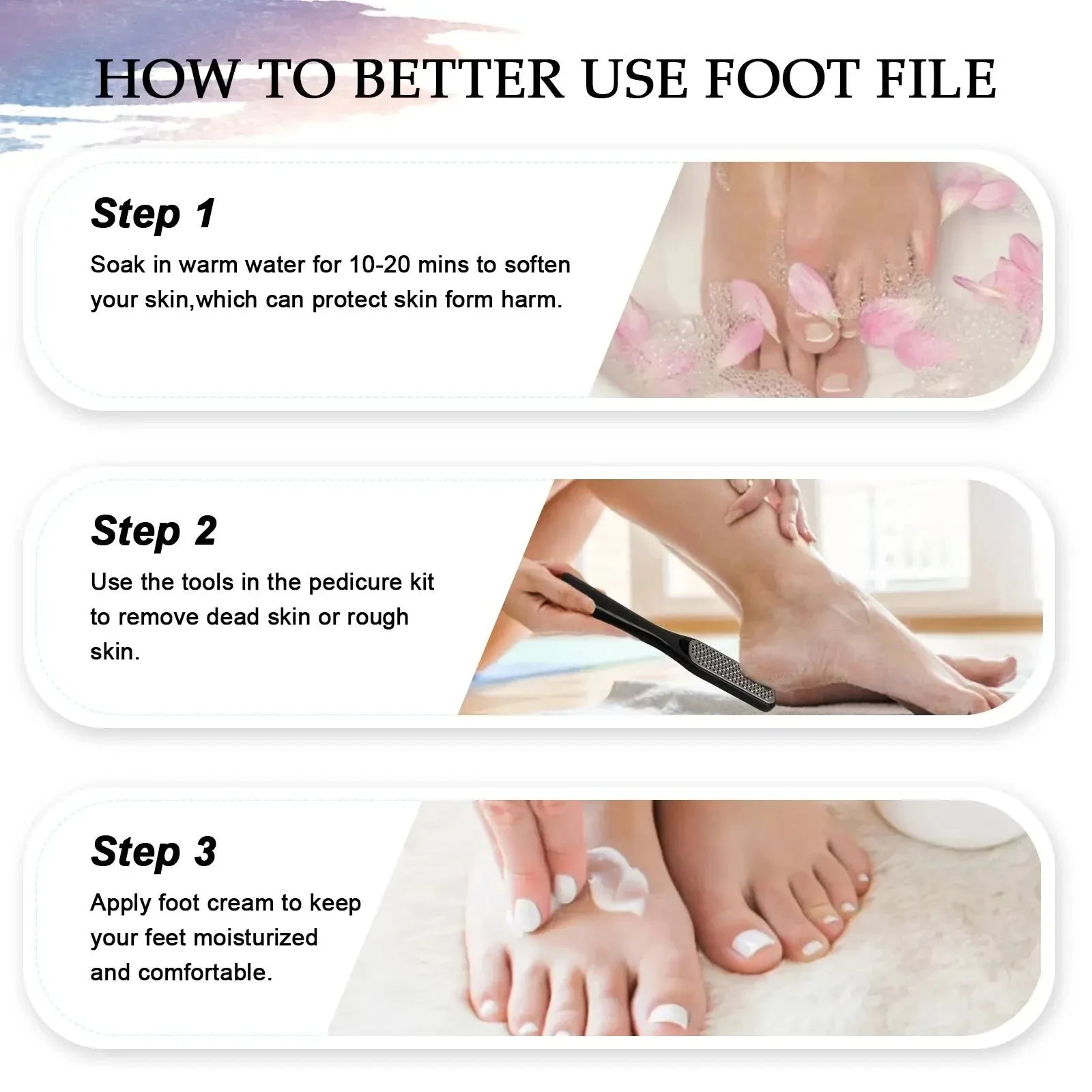 Pedicure Kit 10 in 1 Professional Pedicure Tools Set Foot Rasp Peel Callus Dead Skin Remover Feet Care Pedicure