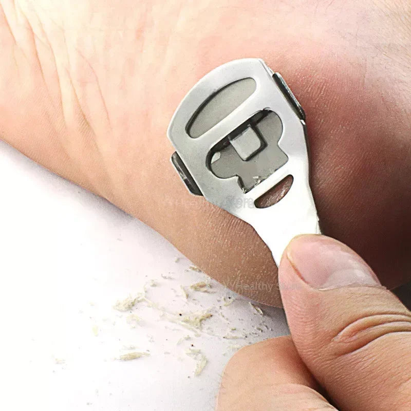 Dead Skin Foot Care Tool Foot Scraper Scraper Pedicure Knife Shovel Silvery Cutting Stainless Steel Convenient Useful Leather