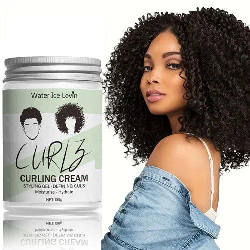 Curly Hair Styling Cream - Hair Care and Moisturizing Hydrate, Nourishes and Cares for Your Hair, Giving You a Radiant Shine / 100g Bottle / Suitable for Travel