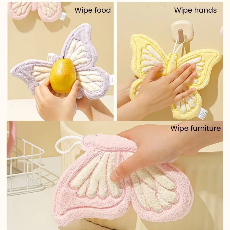 "Beauty" must be translated as "appearance value"   Original: Hanging Coral Fleece Butterfly High-Appearance Cartoon Thickened S