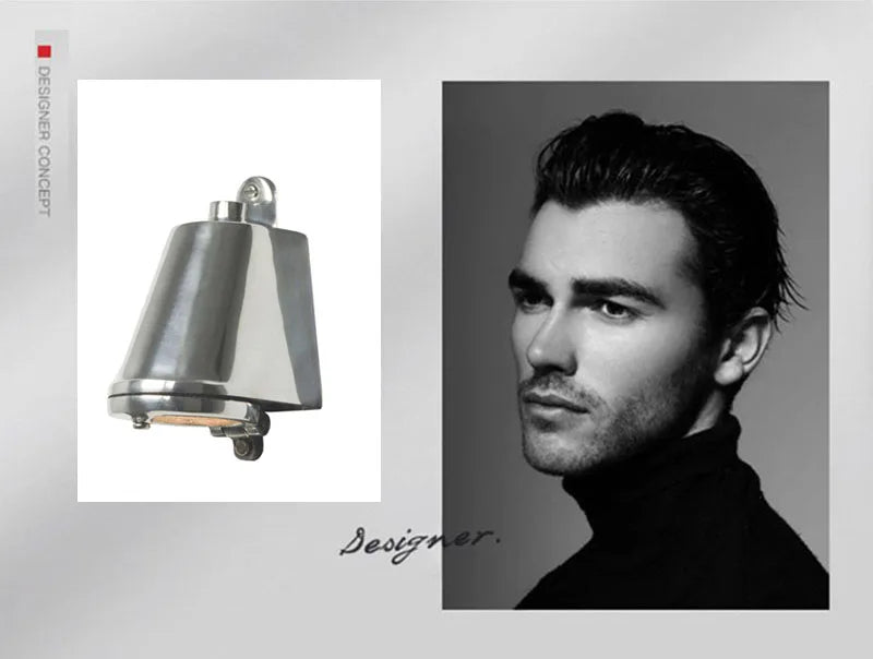 LED Wall Lamp Indoor Lighting for Stairs Entrance Balcony Retro Wall Lights Luxury Door Bell Shape Aluminum Sconce Home Decors