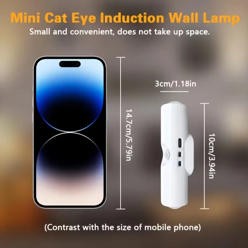Motion Sensor Smart LED Light Bar - Wall-Mounted Dimmable USB Lighting for Stairs Hallway Bedroom Home Use