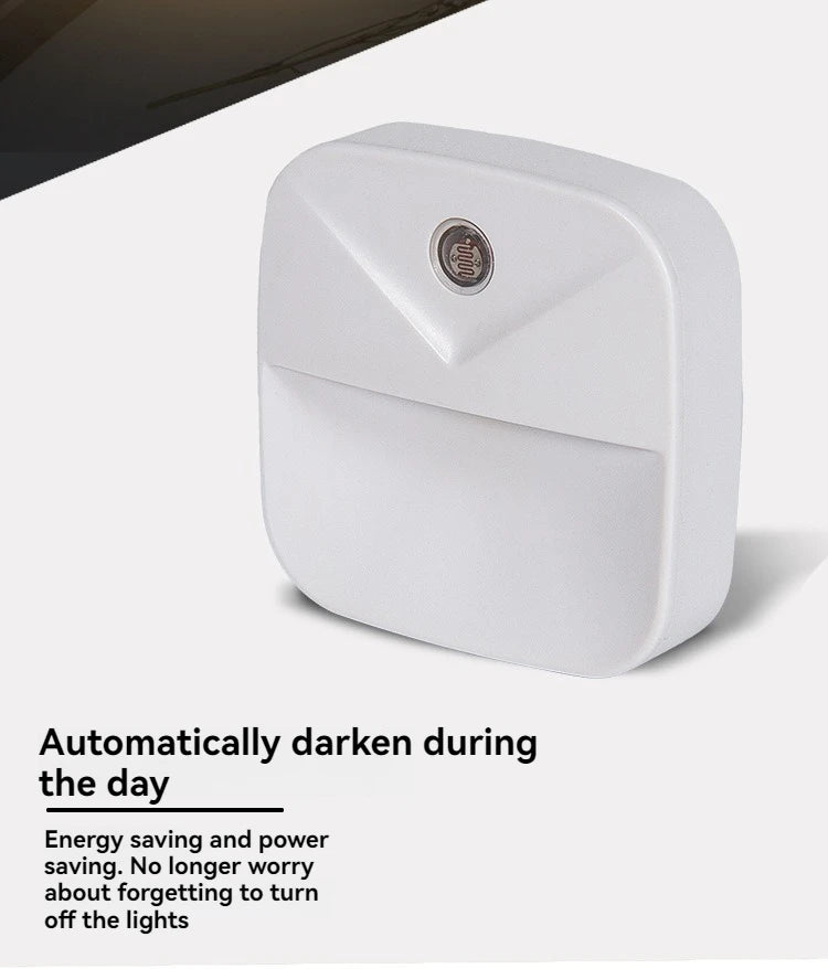 Smart Auto LED Night Light: Motion Sensor & Dusk-to-Dawn Plug-in for Energy Saving Home/Gift