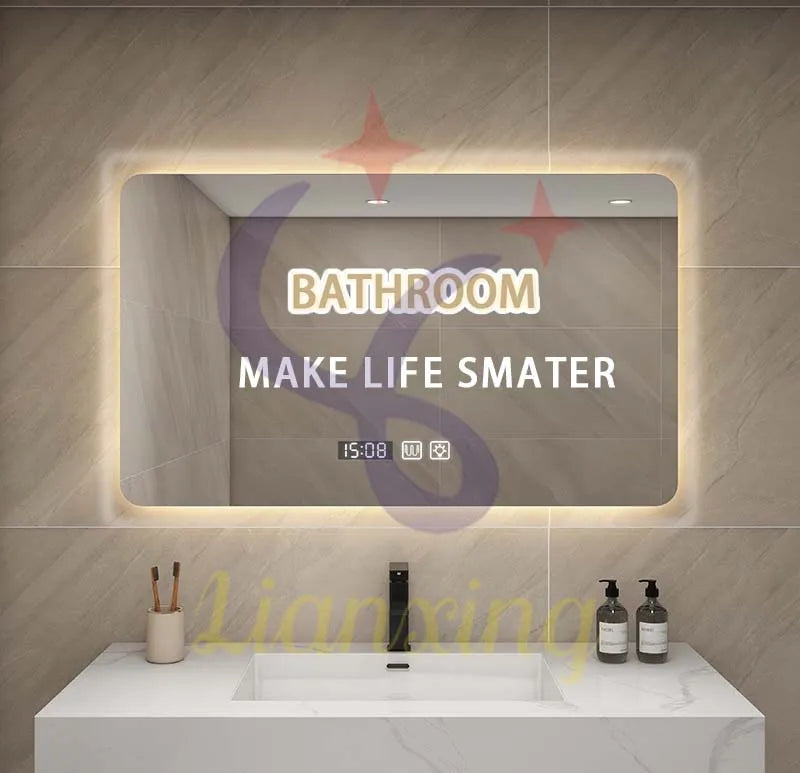 Strip light controller smart switch touch mirror dimmer 12W smart  touch sensor switch with Anti fog dual Touch Bathroom Mirror