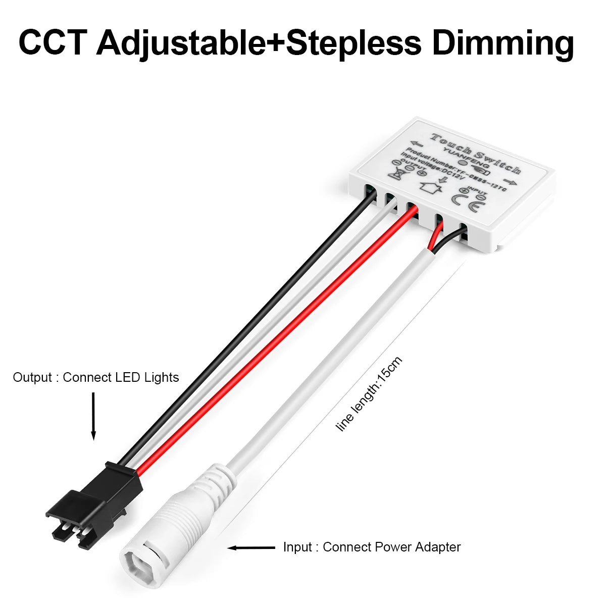 Bathroom Mirror LED Strip Light LED Switch Touch Sensor 12v LED Dimmer Switch LED Controller For Bedroom Mirrors Interior Decor