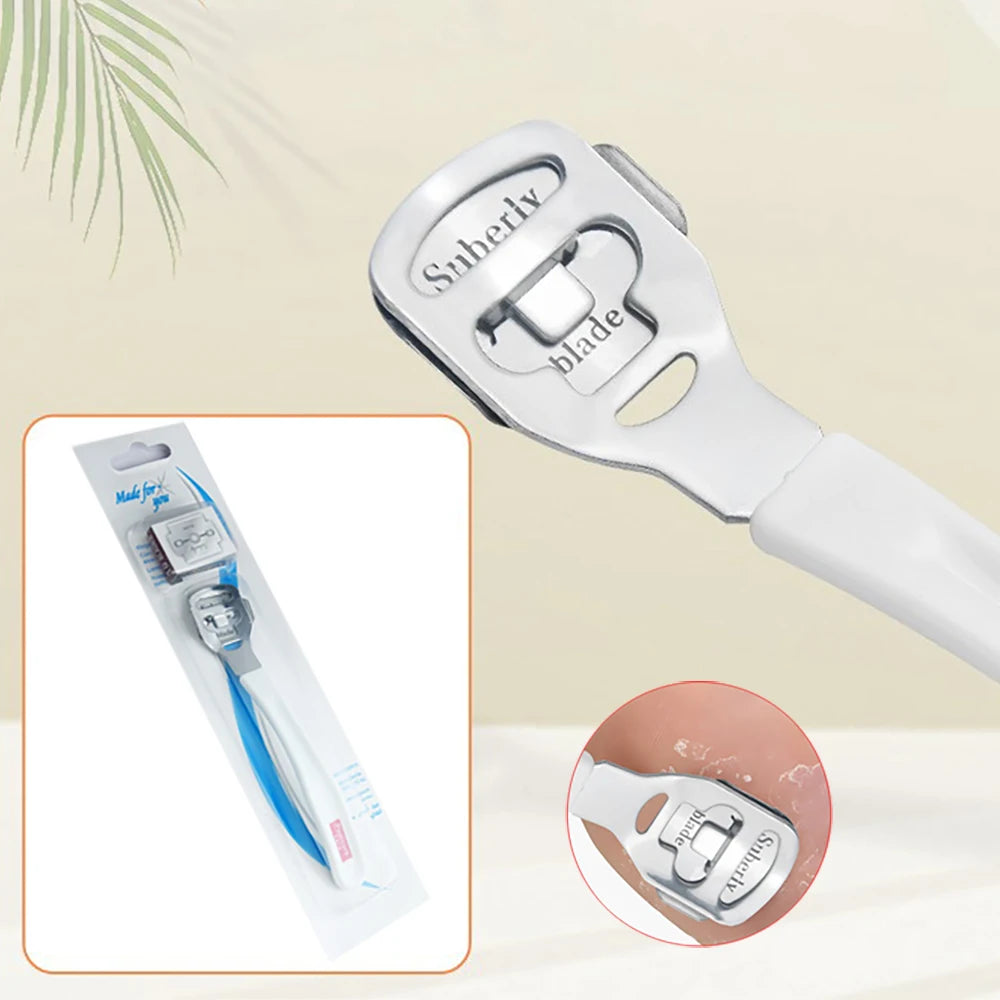 Pedicure Tools Set - Stainless Steel Callus Remover, Foot Rasp & Dead Skin Knife, Salon-Grade Manicure Kit for Home/Spa