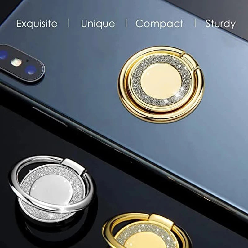 Fashion Stand Mobile Phone Accessories Portable Ring Bracket Bling Finger Ring Phone Holder for Xiaomi iPhone 14 15