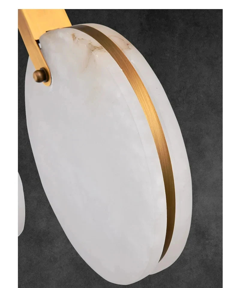 Modern Decorative Lighting Attic Lobby LED Chandelier Luxury Living Room Staircase Marble Pendant Light Villa Ceiling Chandelier