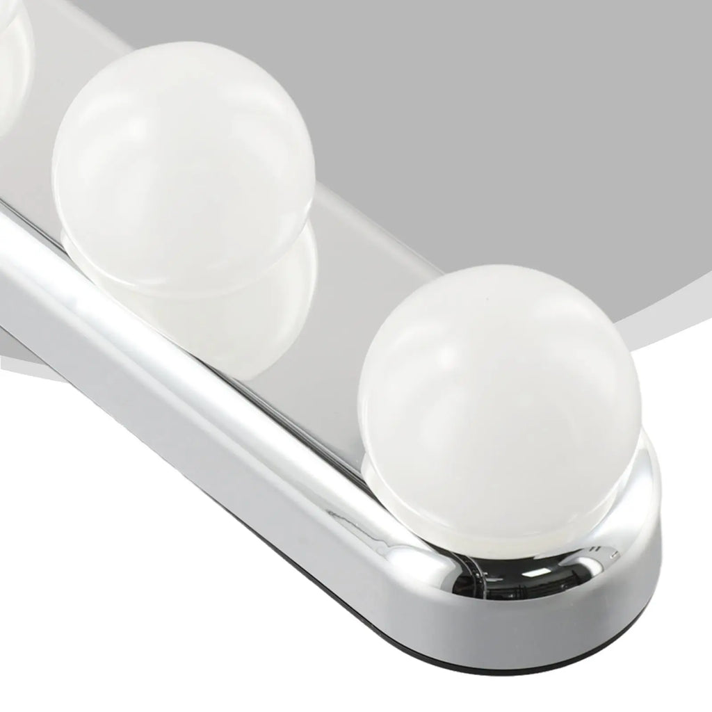 Vanity Lights For Mirror Lighted Makeup Vanity Mirror Dimmable Lights 4 LED Lamps Suction-Cup Mounting Bathroom For Tabletop