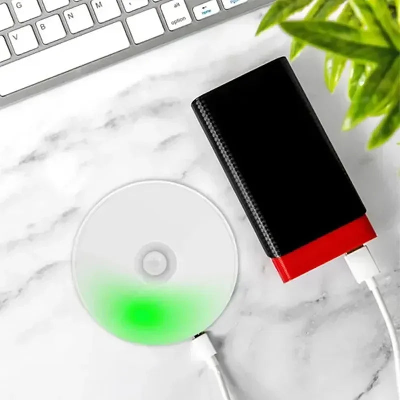 Motion Sensor LED Night Light USB Rechargeable Night Lamp For Kitchen Cabinet Wardrobe Lamp Staircase Wireless LED Closet Light