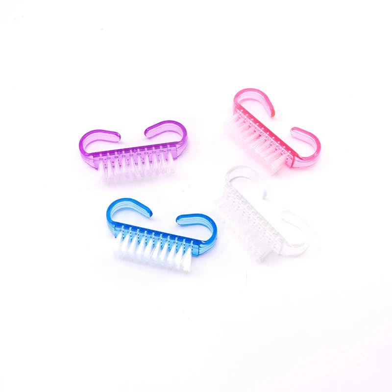 Nail Cleaning Nail Brush Tools File Nail Art Care Manicure Pedicure Soft Remove Dust Small Angle Clean Brush for nail care
