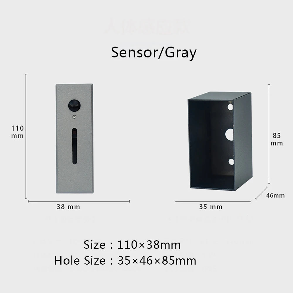 SANDIY Smart Light Intelligent Sensor Lamp Wall Embedded Led for House Step&Stair Foyer Balcony Home Ladder Lighting with Box 3W