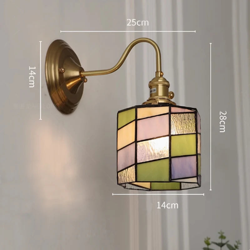 Bedroom LED Wall Lamp Indoor Vintage Interior Lighting Adjustable Night Light For Bedroom Dining Room Cafes Wall Sconce Brass