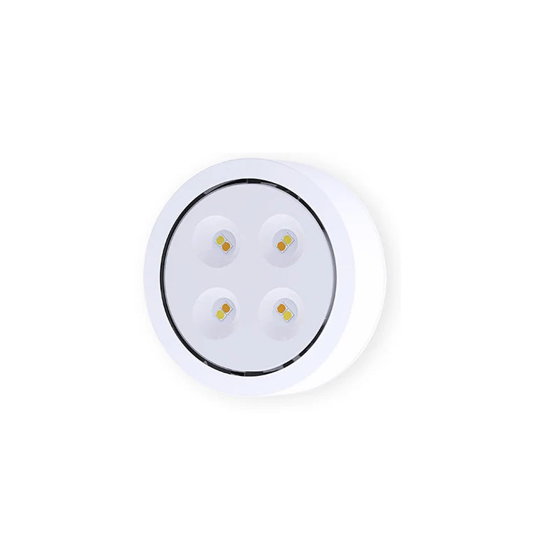 Smart Wireless Remote Control Dimmable Night Light Decorative Kitchen Closet Staircase Lighting 3 Colors 8 LED Puck Light