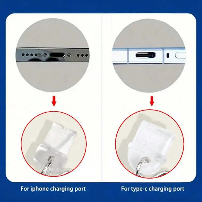 Sakura Flowers Phone Dust Plug Accessories Decoration Hanging Pendant For Phone Charging Port