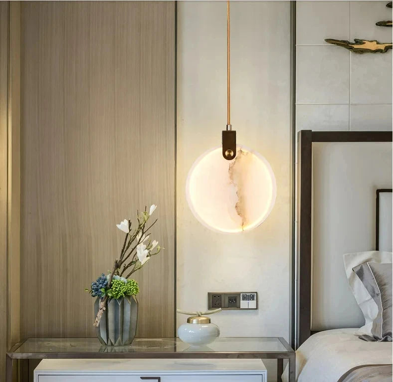 Modern Decorative Lighting Attic Lobby LED Chandelier Luxury Living Room Staircase Marble Pendant Light Villa Ceiling Chandelier