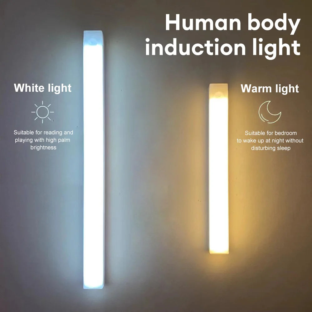 Motion Sensor Light Wireless LED Night Light USB Rechargeable Night Lamp Cabinet Wardrobe Lamp Staircase Backlight For Kitchen 1