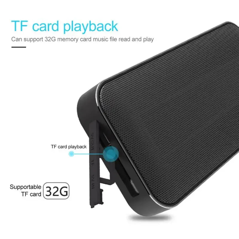 Bluetooth Speaker with Power Bank Function Outdoor Portable Slim Mini Deep Bass