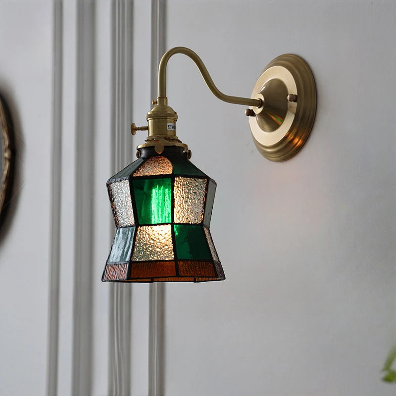 Bedroom LED Wall Lamp Indoor Vintage Interior Lighting Adjustable Night Light For Bedroom Dining Room Cafes Wall Sconce Brass