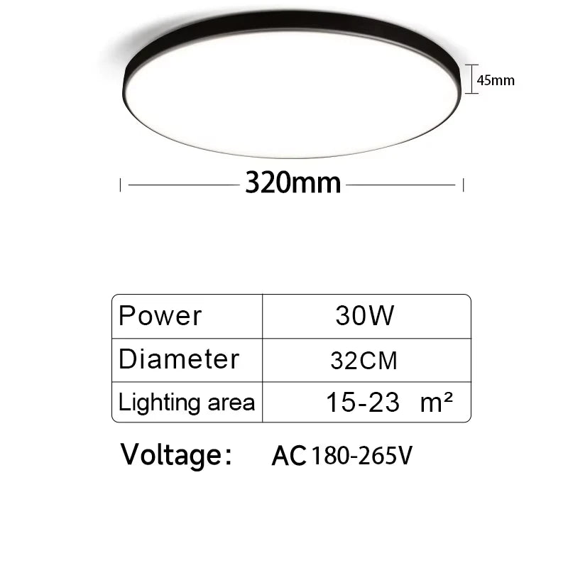 LED Ceiling Lamps Chandelier Panel Lamp IP44 Waterproof Bathroom Ceiling Lights Indoor Lighting for Bedroom Living Room Luminair