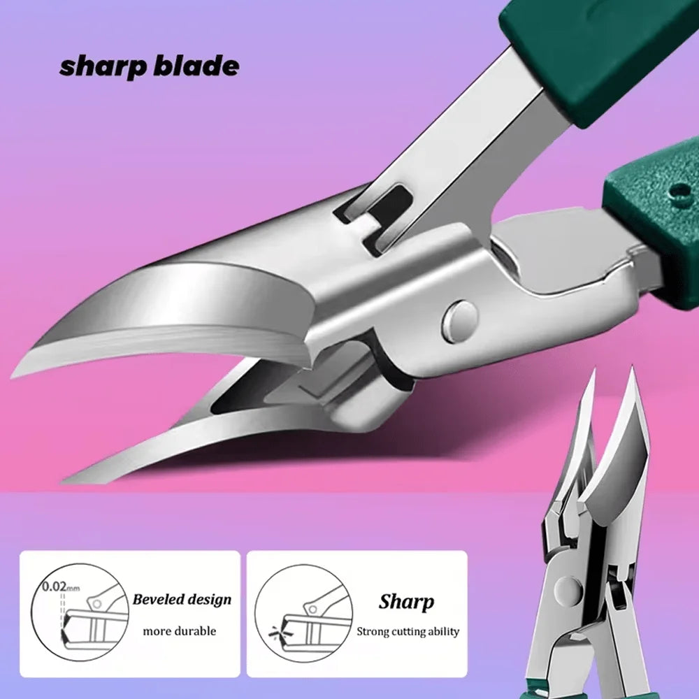 7pcs Professional Stainless Steel Nail Care Set  Foot Care Kit That Includes Nail File, Cuticle Nippers, Suitable for Men, Women