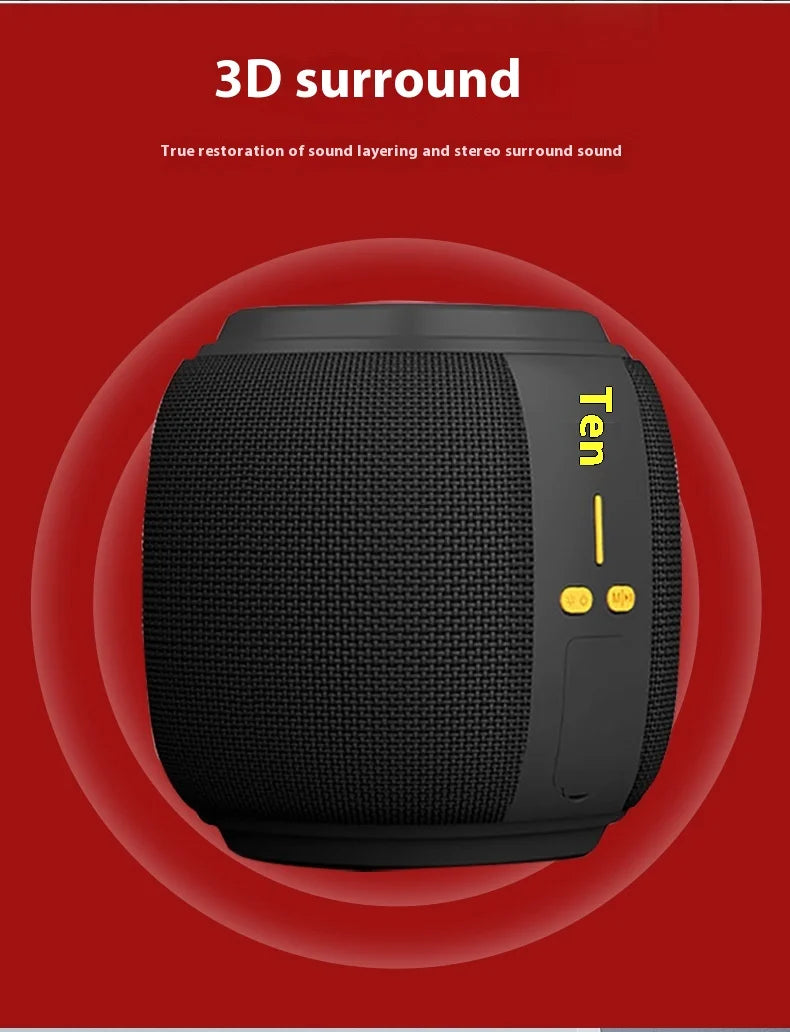New Bluetooth Speaker: Outdoor, Cycling, Wireless, Portable, TF Card Slot, Bass Boost, Home Desktop Audio.