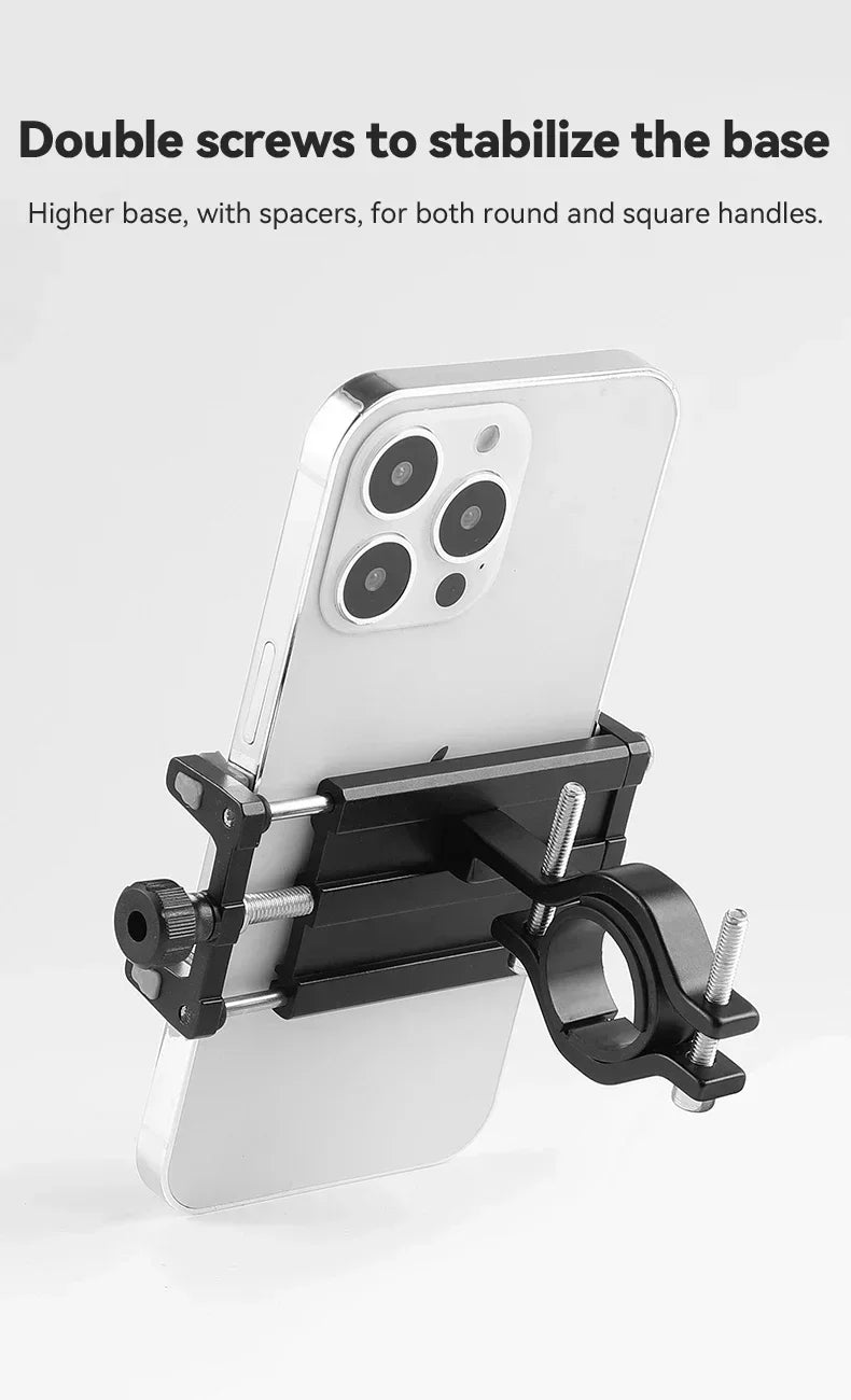 Phone Holder Motorcycle Electric Bicycle Smartphone CNC Aluminum Alloy Bracket Four Claws  Bike Phone Holder