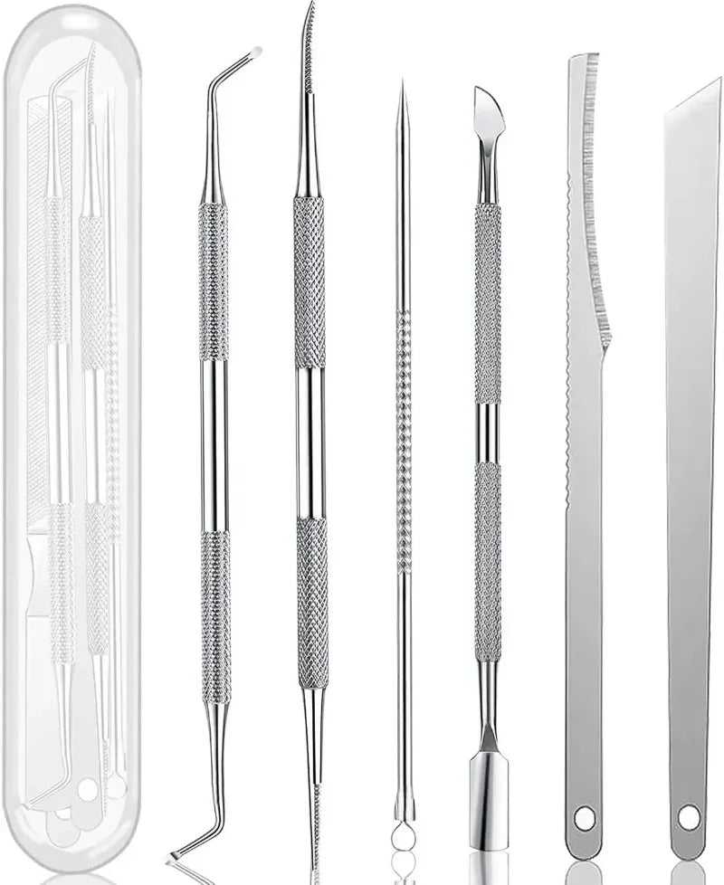 Foot Care Kit Callus Remover File Dead Skin Shaver Cuticle Pusher Pedicure Tools for Hard Tough Skin Beauty Health