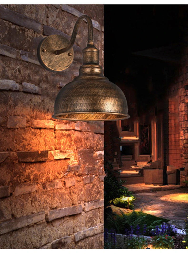 Loft Retro Industrial Indoor Wall Lamp Minimalist garden light Iron Lamp Restaurant Corridor Balcony Wall Light