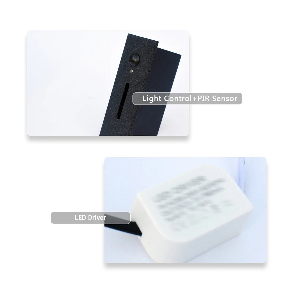 SANDIY Smart Light Intelligent Sensor Lamp Wall Embedded Led for House Step&Stair Foyer Balcony Home Ladder Lighting with Box 3W