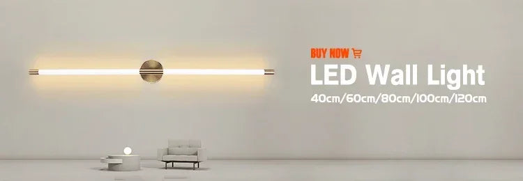 Indoor LED  long wall lamp  Nordic style Long LED Wall Light  Home Decoration Bedroom Living Room Sofa Background