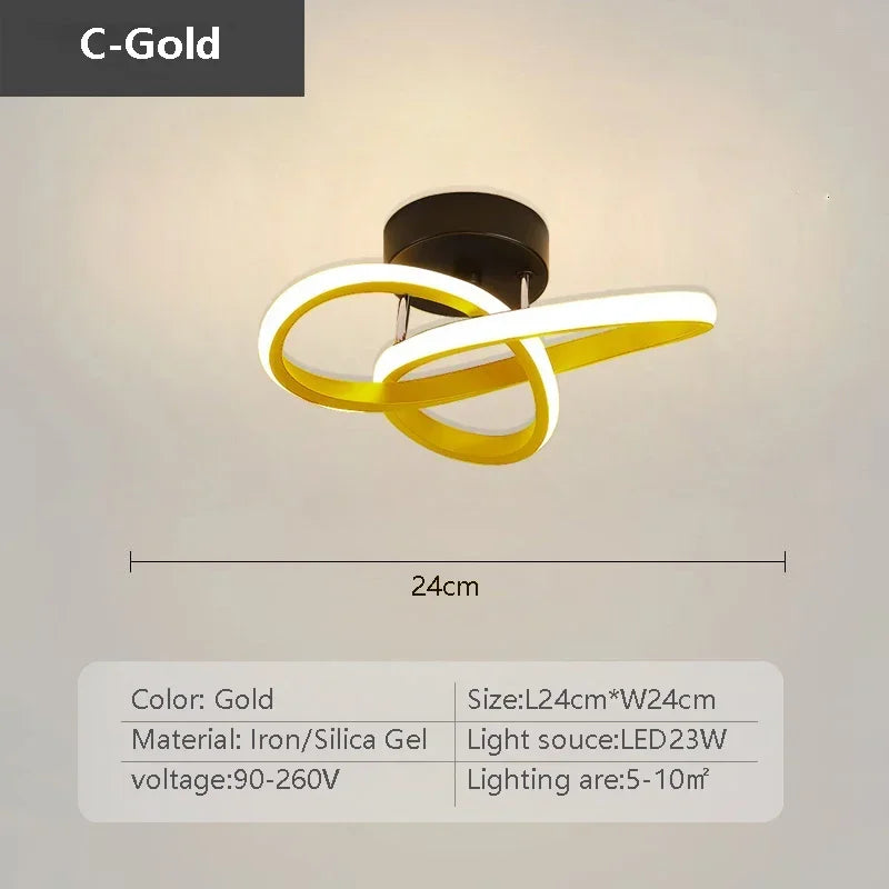 Modern LED Ceiling Light Corridor Lighting Fixture Minimalist Line Lamps Aisle Entryway Staircase Corner Indoor Decor Led Lustre