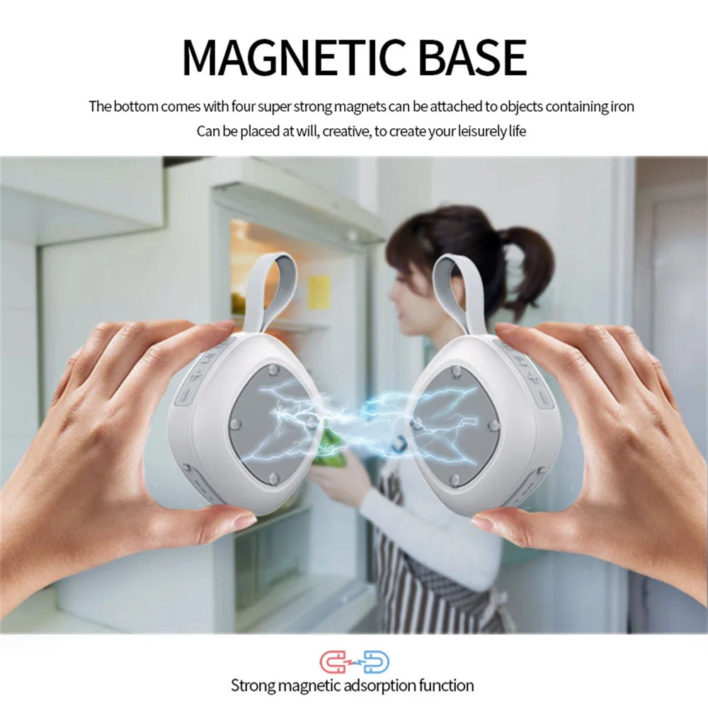 Portable Bluetooth Speakers Wireless Waterproof IPX6 TWS Fabric Mini Subwoofer Card Magnet Small Stereo Audio Player