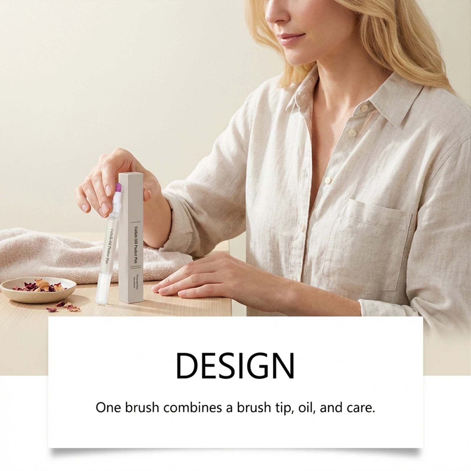 Nail care pen - Gentle care for smooth and shiny nails, moisturizing and smooth, convenient for daily maintenance and care.