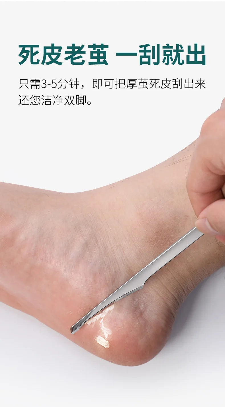 Stainless Steel Pedicure Knife Tools Professional Foot Scrubber Dead Skin Remover Exfoliating Foot Scraper Knife Foot Care Tool