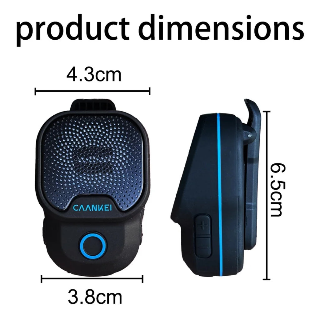 Wearable Bluetooth Speaker IPX7 Waterproof Portable Speakers Outdoor Sport Clip-On Microphone Speaker Calls/Music Mini Sound Box