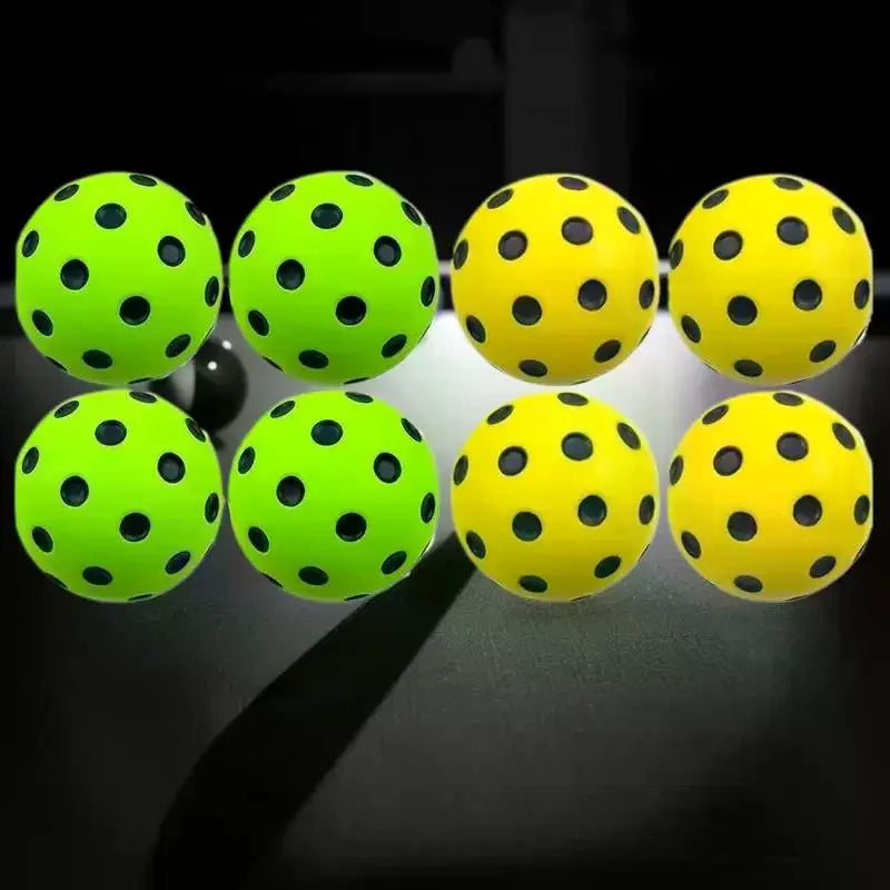1PC PU Foam Silent Ball for Indoor Pickleball Activities with High Bounce Resistance, Non-Disturbing.