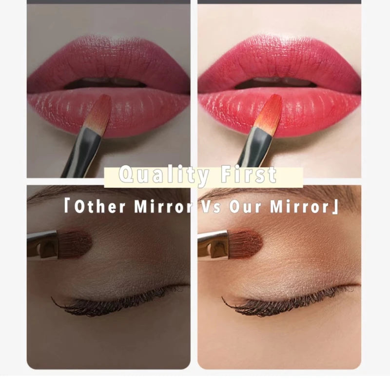 Lighted Vanity Makeup Mirror with Lights 3 Color Lighting Modes with 15X Magnification Mirror Smart Touch Control 360°Rotation