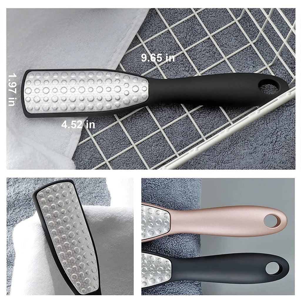 Pedicure Tools Heel Scratcher Files Artifact Exfoliating Calluses Brush Stainless Steel Foot Sharpening Double-sided Pedicura