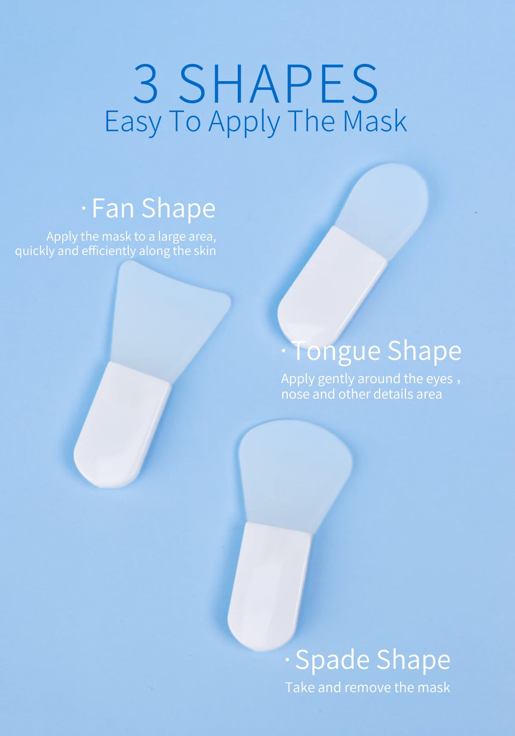 Makeup Brushes 3 Pcs Skin Care Brush SPA Professional Silicone Facial Mask Face Cleanser Massager Beauty Tools For Brush