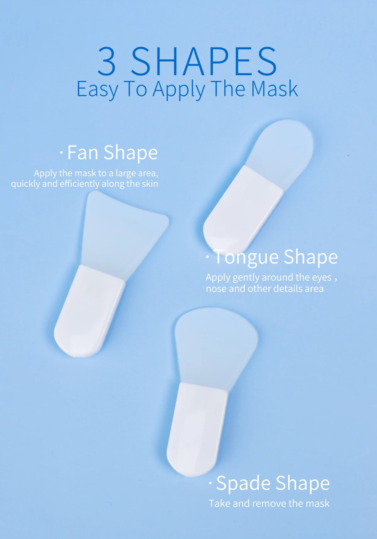 Makeup Brushes 3 Pcs Skin Care Brush SPA Professional Silicone Facial Mask Face Cleanser Massager Beauty Tools For Brush
