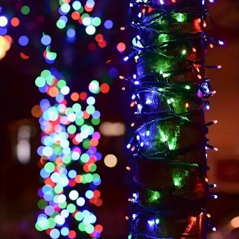 LED Solar String Lights Fairy Lights 8 Lighting Modes Waterproof Suitable for Outdoor Gardens Weddings Parties Dances