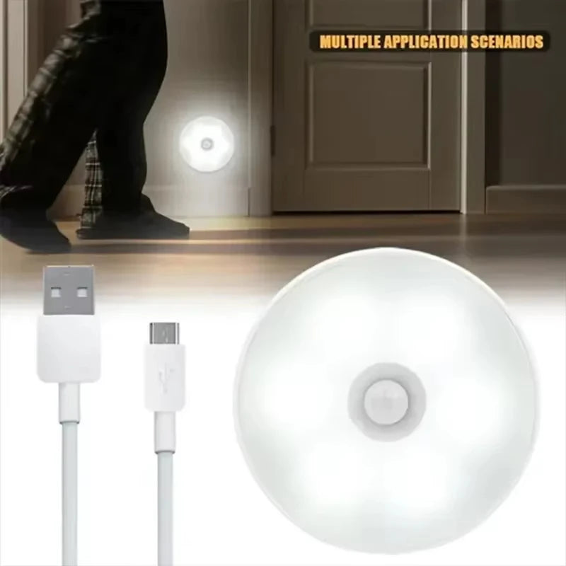 Motion Sensor Night Light Wireless/EU Plug Wall Lamp LED Indoor Lighting,Bedroom Bathroom Corridor Stairway Cabinet Auto ON/OFF