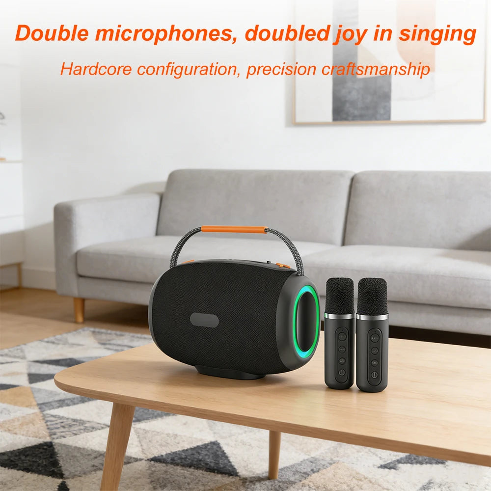 Wireless Bluetooth speaker, computer small sound system, karaoke, household portable mini subwoofer, amplifier all-in-one