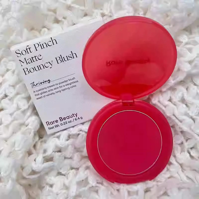 Rare Beauty Blush Mashed Potatoes Texture It Doesn't Look Dull When Applied with Makeup Dip The Brush Saturation Slightly High