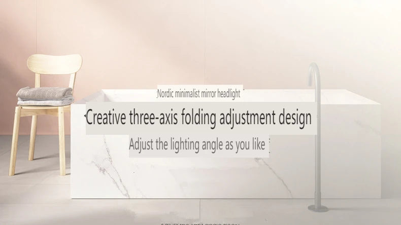 Mirror Front Light LED Bathroom Cabinet Dressing Table Mirror Light Foldable Telescopic Mirror Cabinet  Dedicated  Light