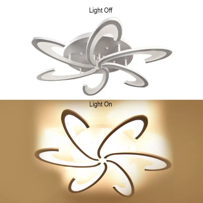 Modern Ceiling Lamp Indoor Acrylic Lustre For Bedroom Living Dining Room Kitchen Led Chandelier RC Dimmable Pendant Light Decor