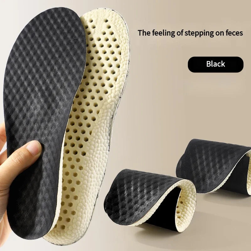 1Pair Memory Foam Insoles for Basketball Sports Shoes Shock Absorption Non-Slip Soft Shoe Sole Comfortable Foot Support