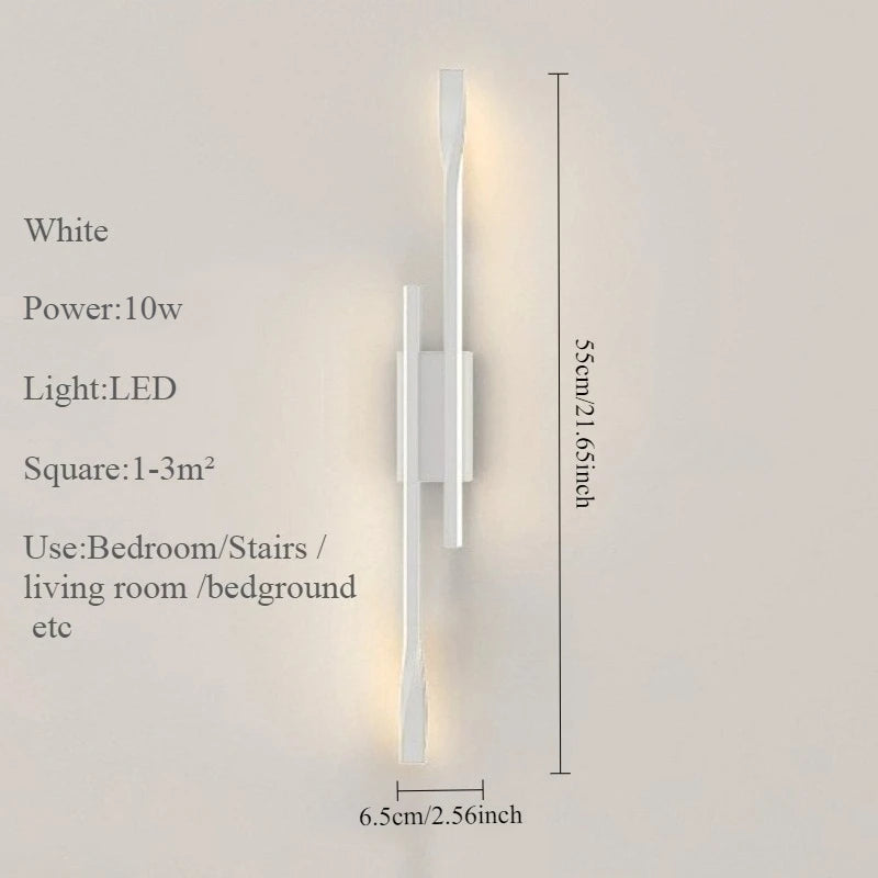 Luxury LED Wall Sconce Lamp Indoor Lighting Fixture  Bedside Bedroom Living Corridor Modern Home Decoration Wall Light Sconces
